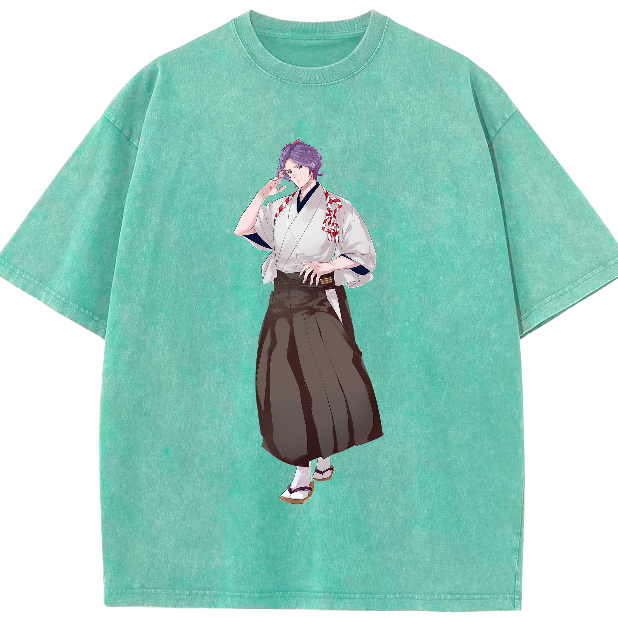 （画像用） 刀剣乱舞 Touken Ranbu 綿100% ヴィンテージ風 半袖Tシャツ（フロントプリント）